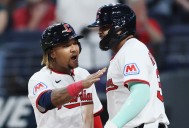 Johnathan Rodríguez cleans up for the Guardians, delivering a critical home run in playoff clincher