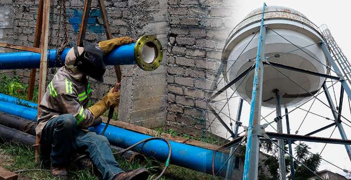 Avanza línea de conducción entre Tanque La Bola y Tanque 2,000 en Morelia