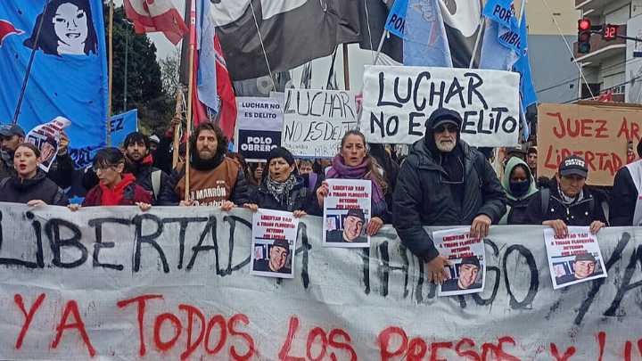 Liberaron al detenido por protestar contra la caravana de Milei y Espert