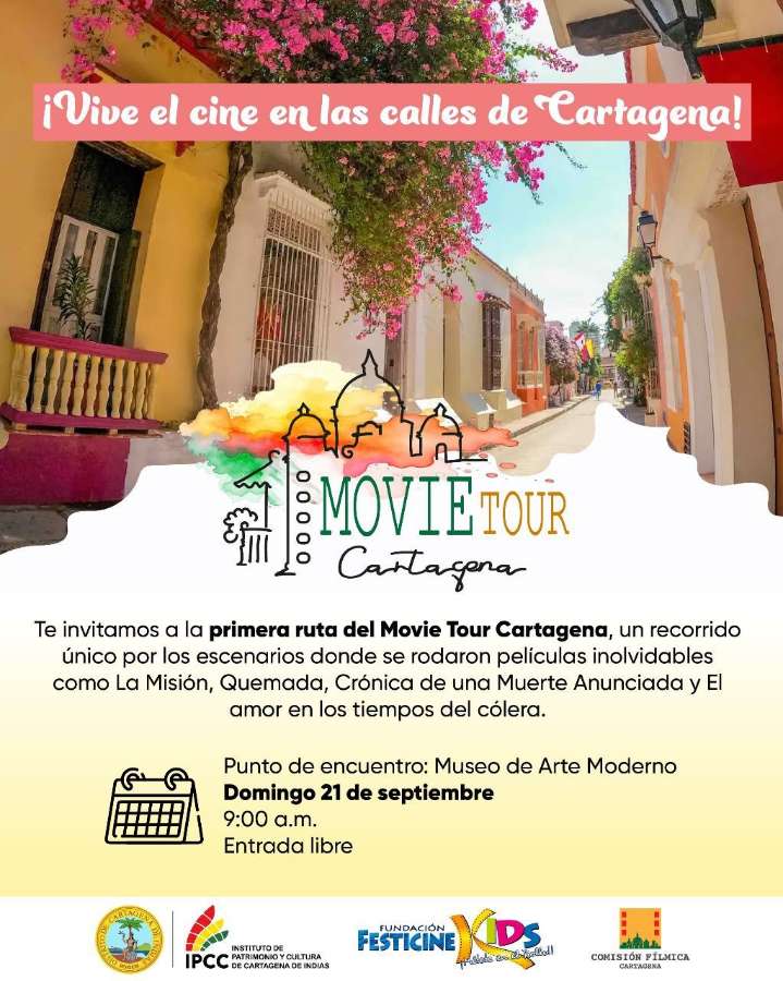 Alcaldía de Cartagena lanza ‘Movie Tour’, ruta por escenarios de cine en la ciudad