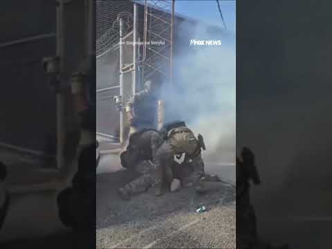 WATCH: Two anti-ICE demonstrators ARRESTED during protest