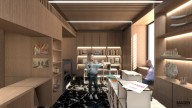 Así quedará la reforma de la tienda del Palacio de la Aljafería de Zaragoza