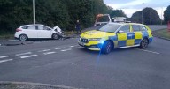 Police appeal after two-car crash puts three in Royal Stoke