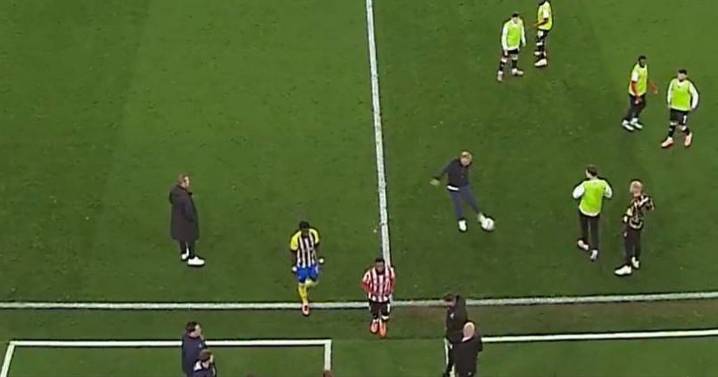 Chris Wilder sent off after blasting ball into the face of supporter during clash