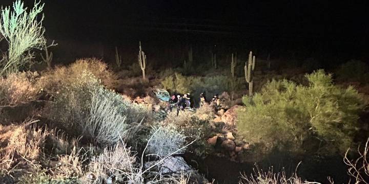 Recovery underway after car crashes into canal near Tortilla Flats