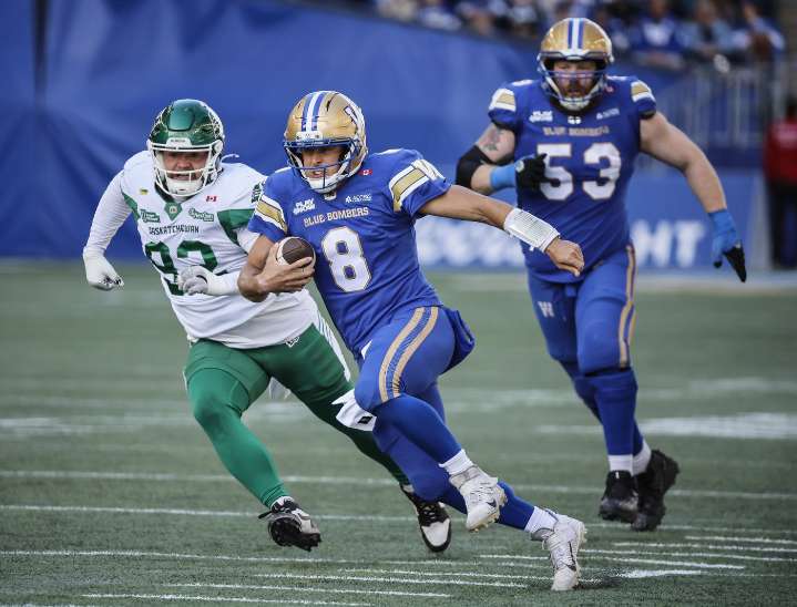 Collaros returns from head injury to lead Bombers against East