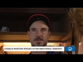 Charlie Morton speaks after emotional sendoff with Braves