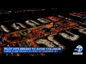American Airlines pilot hits breaks to avoid possible collision at LAX