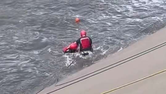 Woman pulled safely from arroyo by joint agencies