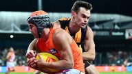 AFL finals live: GWS Giants and Hawthorn take off gloves in cut