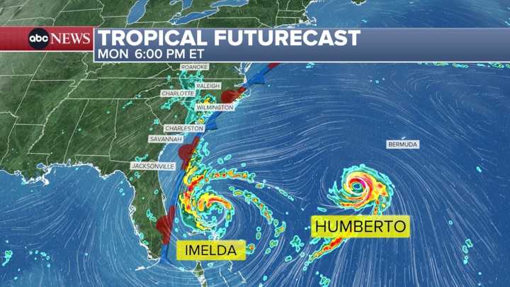 Tropical Storm Imelda: Tracking the storm's path