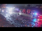 Spilled beer snarls traffic on 210 Freeway