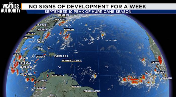 The quiet peak to hurricane season is here