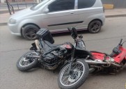 En Tunja: Violento choque de motocicletas dejó heridos