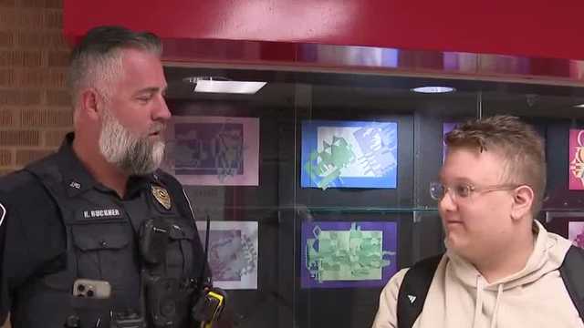 Jeffersonville middle school student returns to school, reunites with those who helped save his life