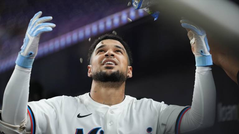 Víctor Mesa Jr. es el primer Marlin en lograr esta hazaña en su cumpleaños
