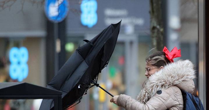 When Storm Amy is set to reach its worst point in Greater Manchester