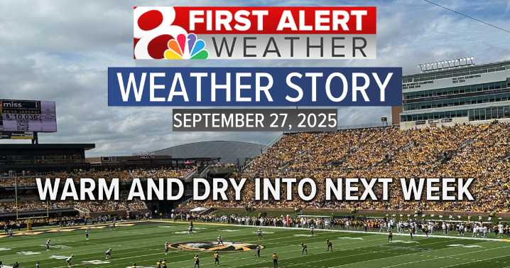 Forecast: Staying warm and dry into next week