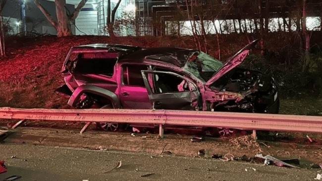 Man charged after dog thrown from police vehicle after collision with Mercedes