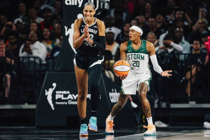 Las Vegas Aces’ A’ja Wilson overcomes trying season to become WNBA MVP finalist