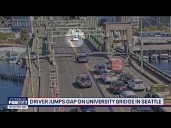 Driver jumps gap on Seattle's University Bridge