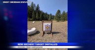 Freeman Creek Campground east of Moscow, Idaho introduces new archery target