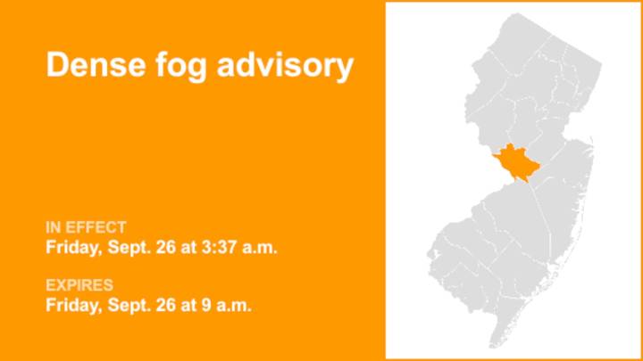 Dense fog advisory affecting Mercer County until Friday morning