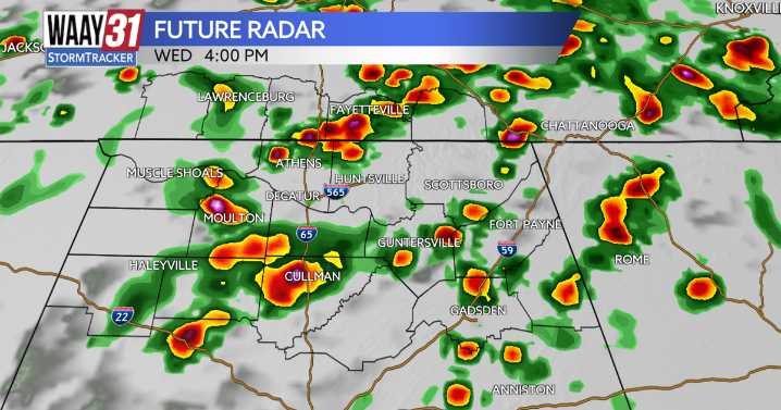 Scattered rain and storms likely on Wednesday