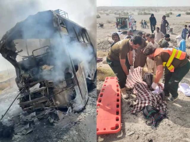 Eight killed as bus collides with Iranian oil vehicle in Panjgur