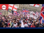 Massive crowds and clashes in London