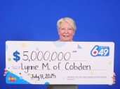 Cobden woman claims $5 million Lotto 6/49 jackpot