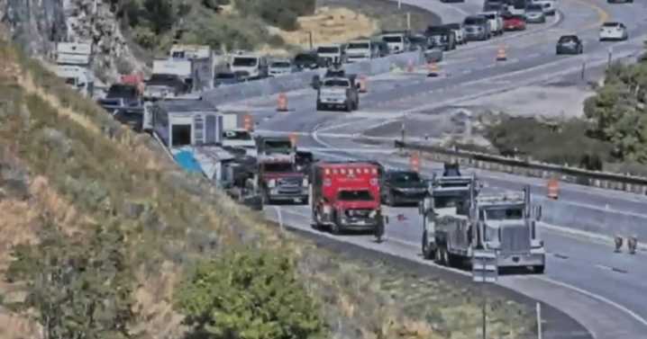 LIVE: Multiple sheep killed in Provo Canyon rollover accident