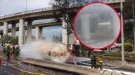 Pipa explotó en menos de 40 segundos en el Puente de la Concordia, Iztapalapa; C5 comparte primera imagen del accidente
