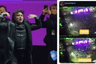 Milei violó la veda para compartir una fake news sobre su pobre acto de cierre de campaña