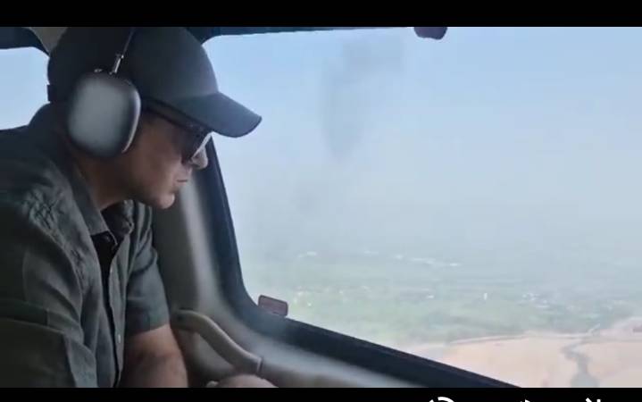 CM Omar Conducts Aerial Survey Of Flood