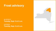 NY weather: Frost advisory in place for New York for Tuesday