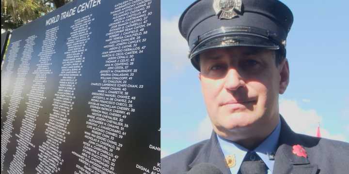 ‘I can’t put it into words’: Retired New York firefighter remembers 9/11 at Patriot Day ceremony