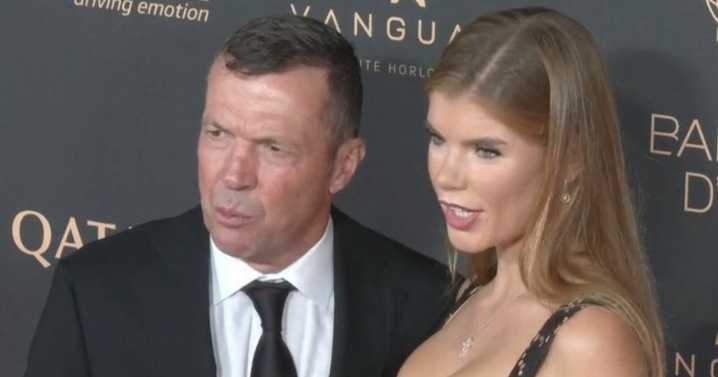Former Ballon d'Or winner walks red carpet with 'bikini model' nearly 40 years his junior