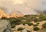 Evacuados dos pueblos de Guadalajara por un incendio forestal incontrolado desde hace casi una semana