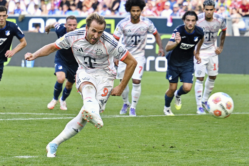 Kane anota otra tripleta y el Bayern vence 4-1 al Hoffenheim en la Bundesliga