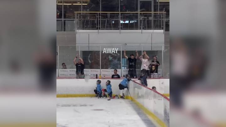 Ovechkin cheers on son's goal at youth hockey game