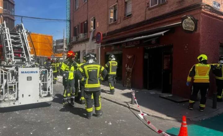 Explotó un bar en Madrid: hay 25 heridos, tres de ellos en estado grave y dos en estado muy grave