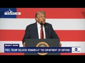 President Trump delivers remarks to military leaders in Virginia