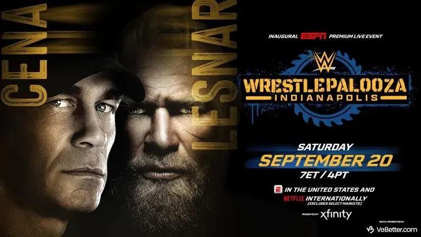 WWE Wrestlepalooza 2025: John Cena vs Brock Lesnar — cartelera confirmada, horarios y dónde ver la pelea