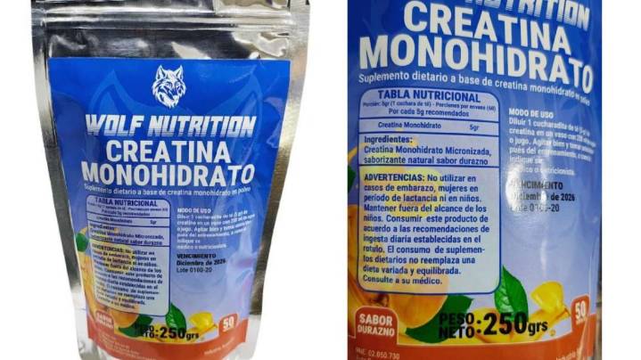 Prohíben la venta de un suplemento dietario a base de creatina: los motivos