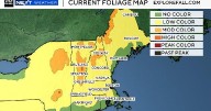 Peak fall foliage colors coming soon to New England as weather turns wetter