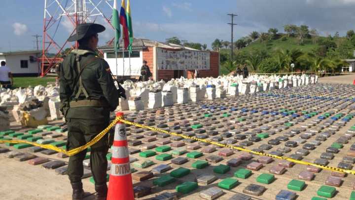 En lo corrido del 2025 se han incautado 700 toneladas de cocaína en Colombia