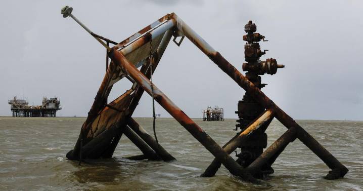 How we found oil wells drilled on land that are now in open water