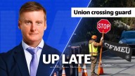 Up Late: Industrial c*ck block by holding the humble stop