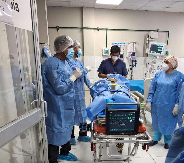 Piura: Mujer con graves quemaduras es trasladada a Lima